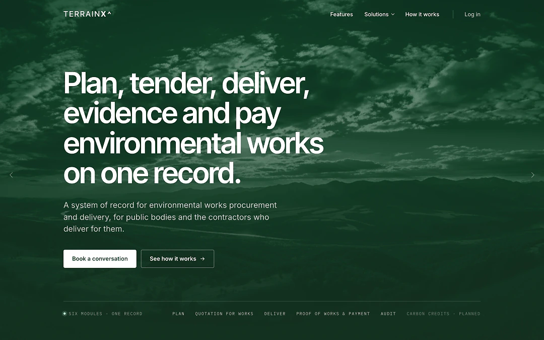 TerrainX, desktop